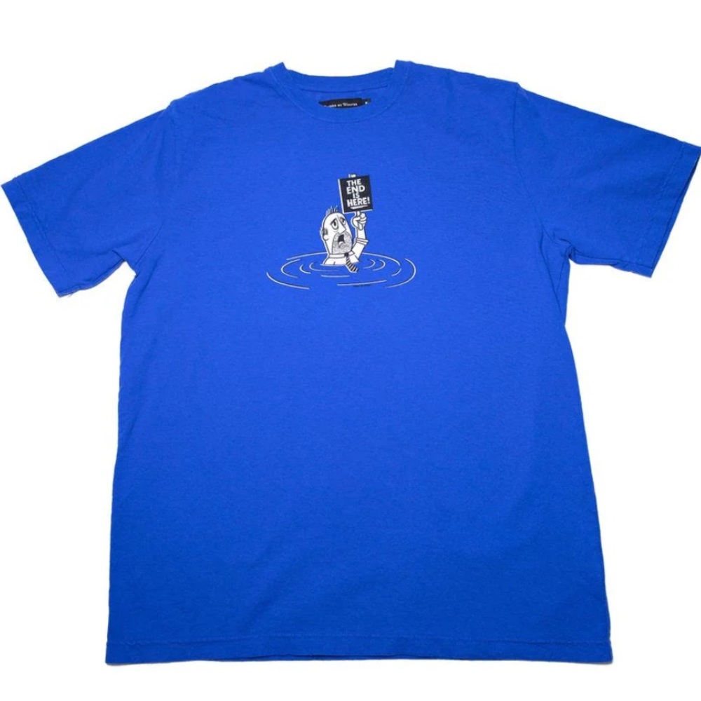 Raised By Wolves Royal Blue T-shirt Crew Neck Size XL Like New